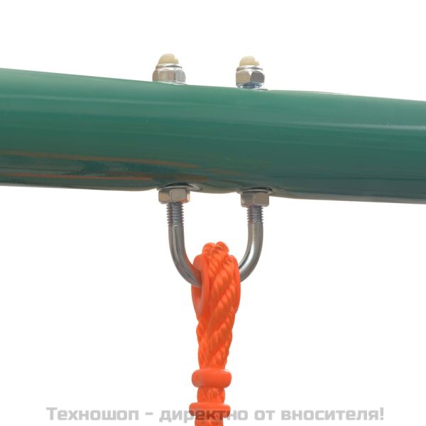 Комплект люлка и пързалка с 3 оранжеви седалки