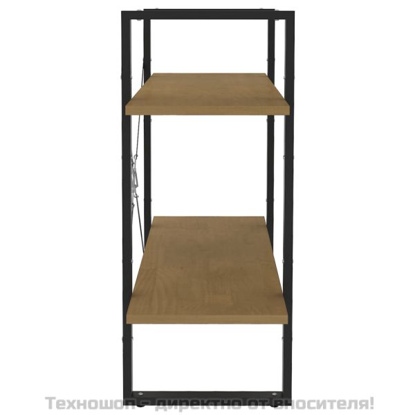 2-етажна библиотека, 80x30x70 см, борово дърво масив