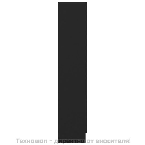 Библиотека, черна, 82,5x30,5x150 см, ПДЧ