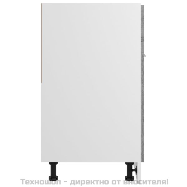 Шкаф с чекмеджета "Lyon", сив, цвят сонома, 60x46x81,5 см, инженерно дърво