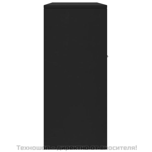 Бюфет, черен, 88x30x70 см, инженерно дърво