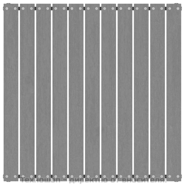 Градинска табуретка със сива възглавница борова дървесина масив