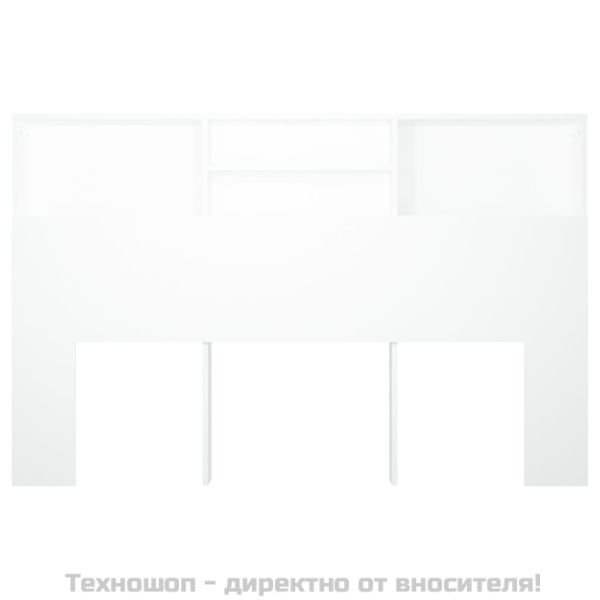 Табла за легло тип шкаф, бяла, 160x19x103,5 см