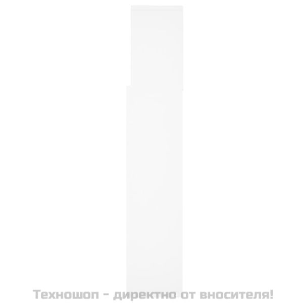 Табла за легло тип шкаф, бяла, 160x19x103,5 см