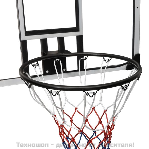 Баскетболно табло, прозрачно, 90x60x2,5 см, поликарбонат