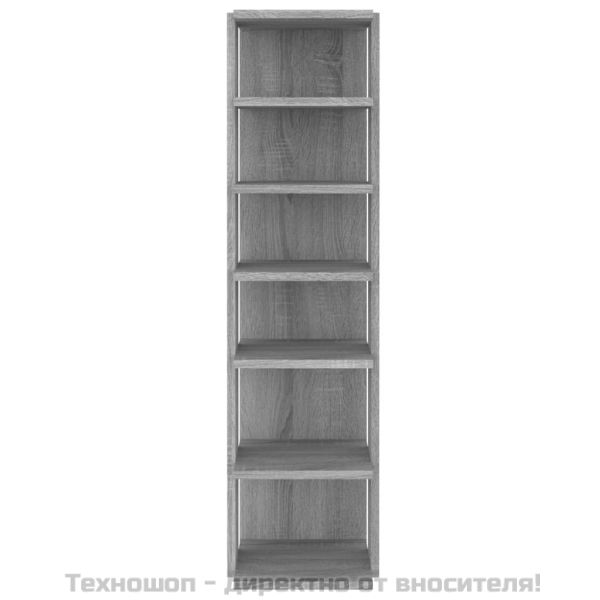 Шкафове за обувки 2 бр сив сонома 27,5x27x102см инженерно дърво