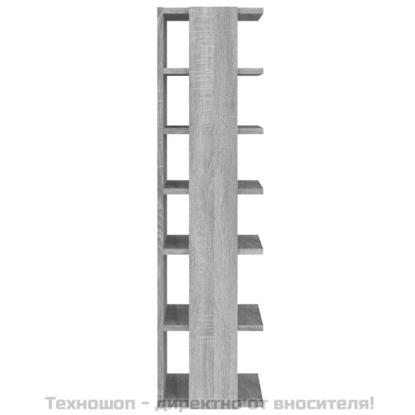 Шкафове за обувки 2 бр сив сонома 27,5x27x102см инженерно дърво