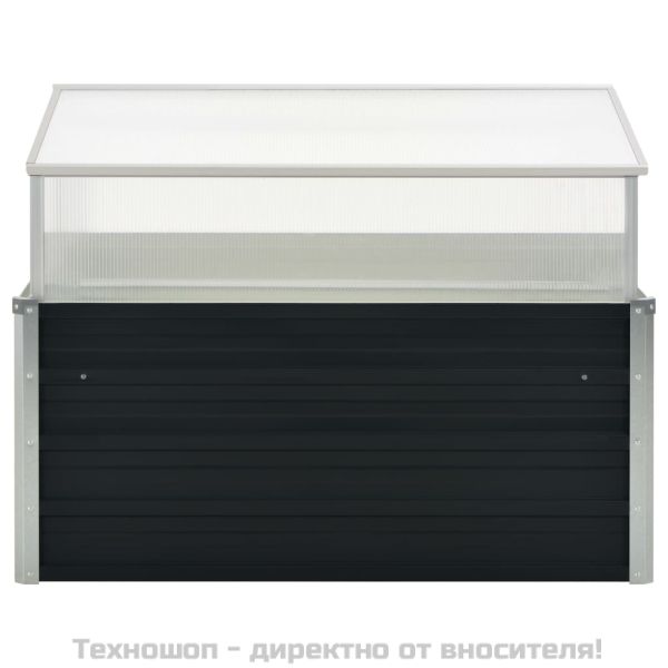 Парник, антрацит, 100x100x77 см, поцинкована стомана