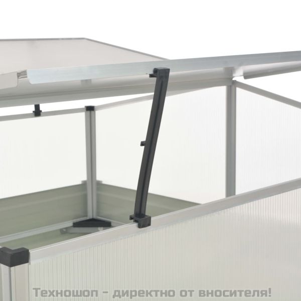 Парник, антрацит, 100x100x77 см, поцинкована стомана