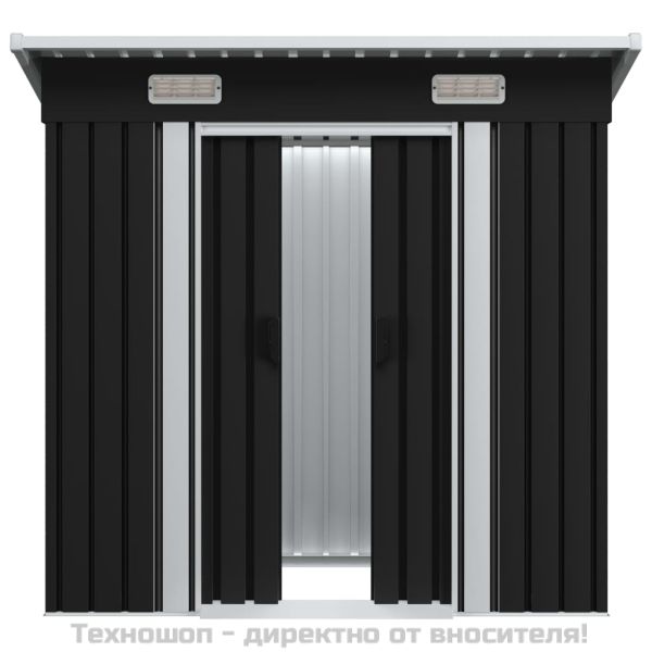 Градинска барака, антрацит, стомана