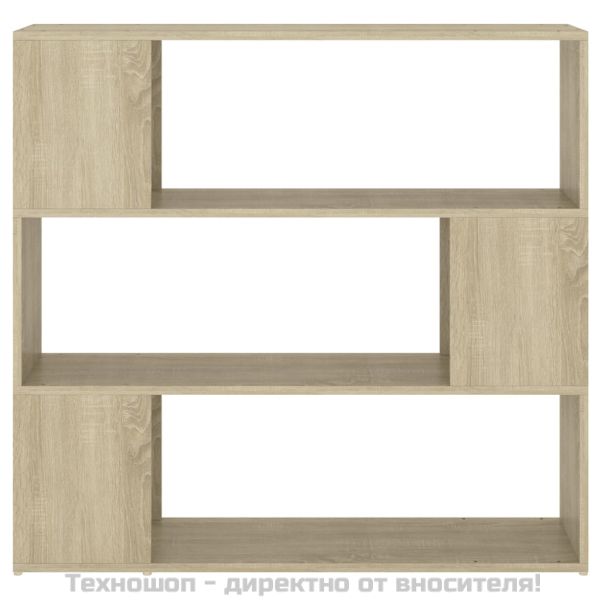 Библиотека/разделител за стая, дъб сонома, 100x24x94 см