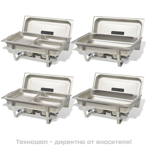 Комплект съдове за бен мари, 4 бр, неръждаема стомана