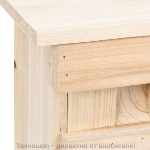 Къща за врабчета с 5 стаи, 68x15x21 см, чамово дърво