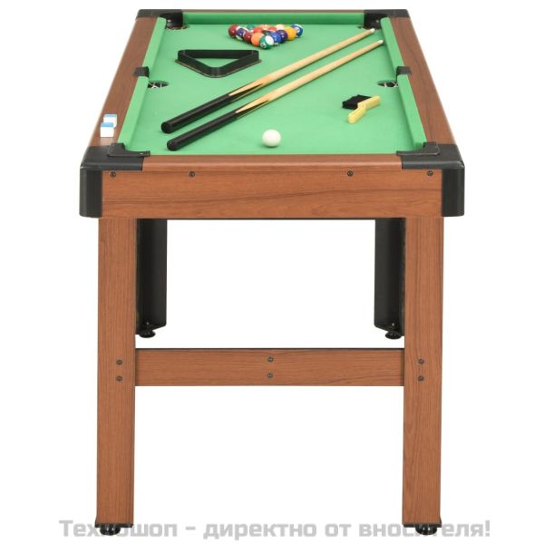Билярдна маса, 4 фута, 122x61x76 см, кафява