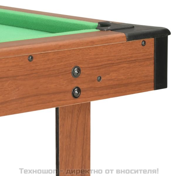 Билярдна маса, 4 фута, 122x61x76 см, кафява