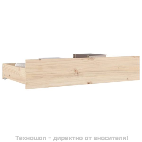 Чекмеджета за легло, 4 бр, бор масив