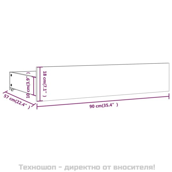 Чекмеджета за легло, 4 бр, бор масив