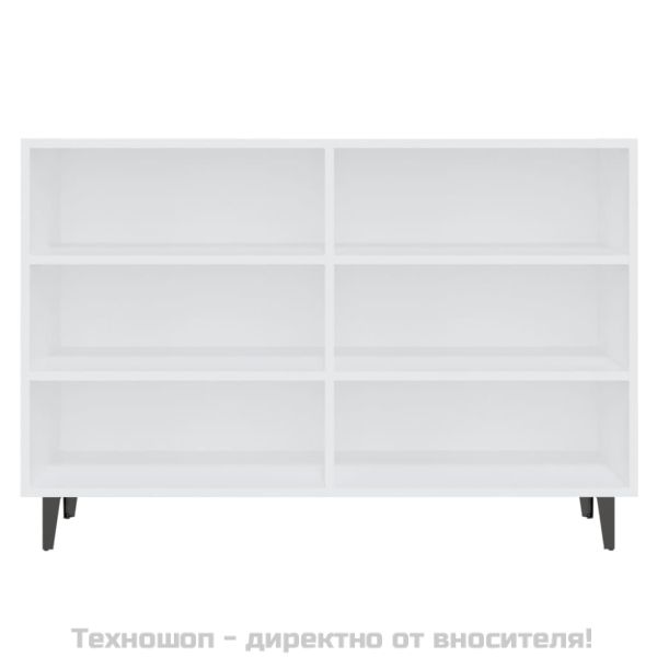 Сайдборд, бял, 103,5x35x70 см, инженерно дърво