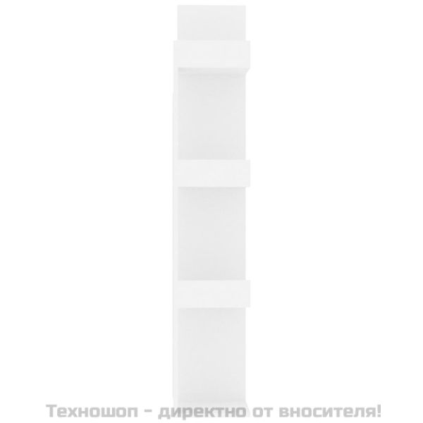 Библиотека, бяла, 48x25,5x140 см, инженерно дърво