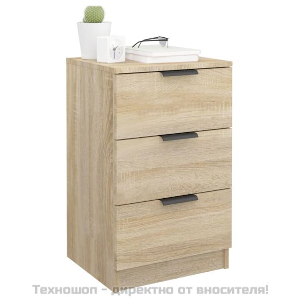 Нощни шкафчета, 2 бр, сонома дъб, 40x36x65 см