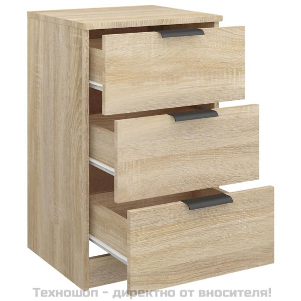 Нощни шкафчета, 2 бр, сонома дъб, 40x36x65 см