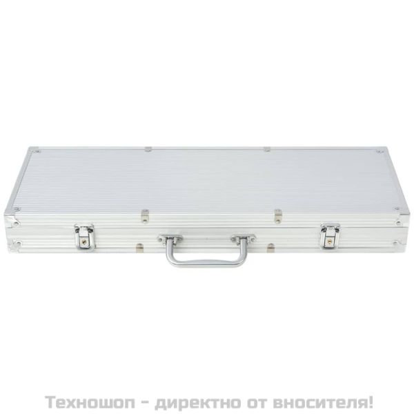 Покер комплект с 500 лазерни чипа, алуминий