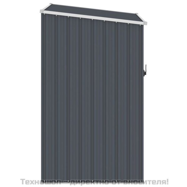 Градинска барака, антрацит, 87x98x159 см, поцинкована стомана