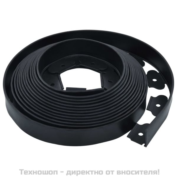 Гъвкав градински кант с 30 колчета, 10 м, 5 см