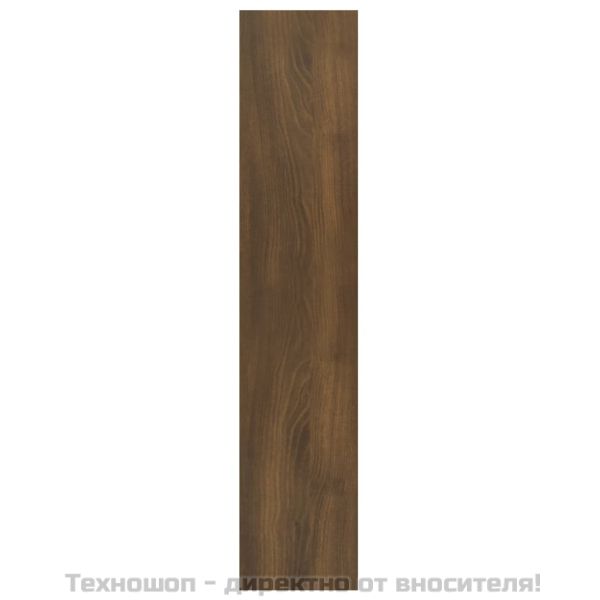 Стенен рафт, кафяв дъб, 90x16x78 см, инженерно дърво