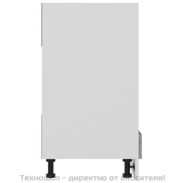 Шкаф за фурна "Рига", бетонно сив, 60x46x81,5 см, инженерно дърво