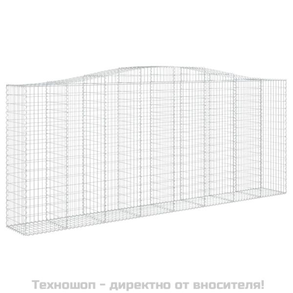 Дъговидна габионна кошница 400x50x160/180 см поцинковано желязо