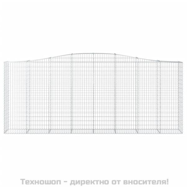 Дъговидна габионна кошница 400x50x160/180 см поцинковано желязо