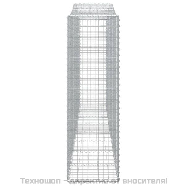 Дъговидна габионна кошница 400x50x160/180 см поцинковано желязо