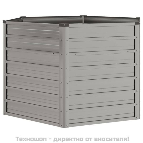 Градинска повдигната леха ръждив 129x129x77см кортенова стомана