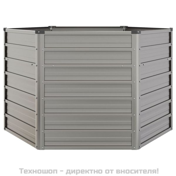 Градинска повдигната леха ръждив 129x129x77см кортенова стомана