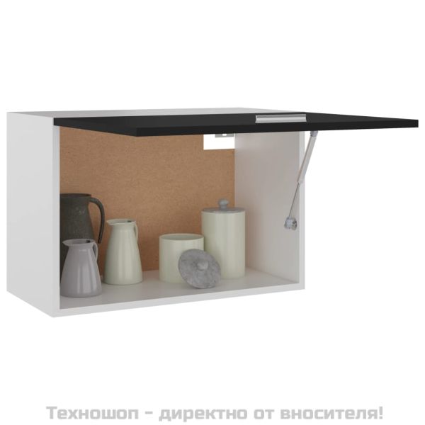 Висящ шкаф "Lyon", черен, 60x31x40 см, инженерно дърво