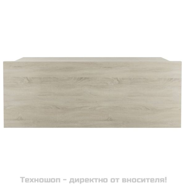 Нощни шкафчета за стена, 2 бр, дъб сонома, 40x30x15 см