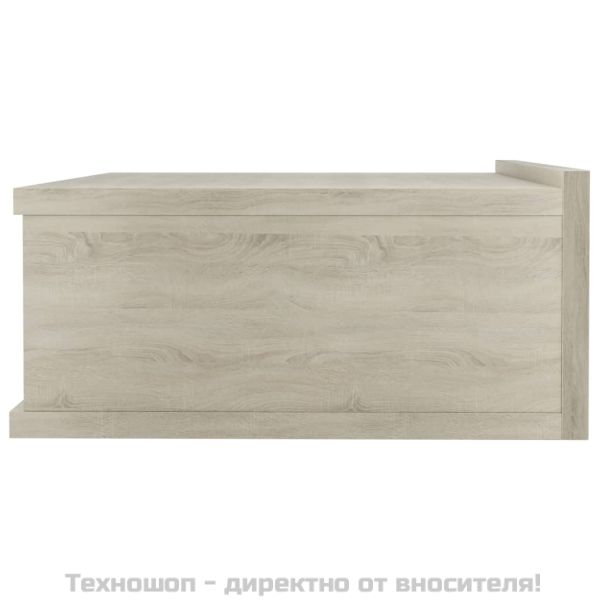 Нощни шкафчета за стена, 2 бр, дъб сонома, 40x30x15 см
