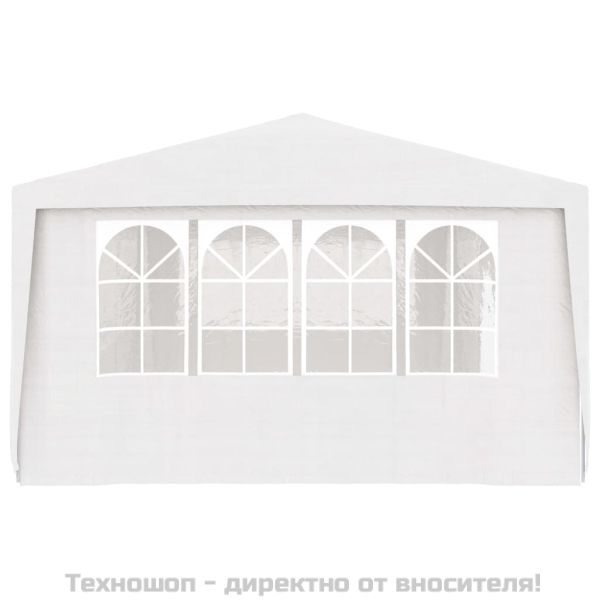 Професионална парти шатра със стени 4x9 м бяла 90 г/м²