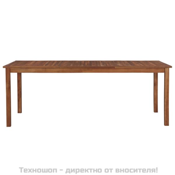 Градинска маса, 200x100x74 см, акация масив