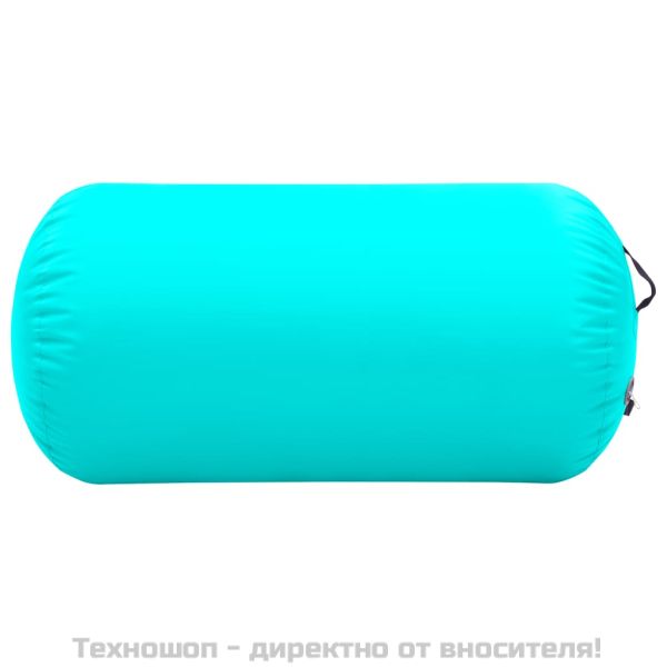 Надуваем гимнастически цилиндър с помпа 120x90 см PVC зелен