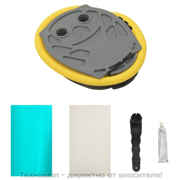 Надуваем гимнастически цилиндър с помпа 120x90 см PVC зелен