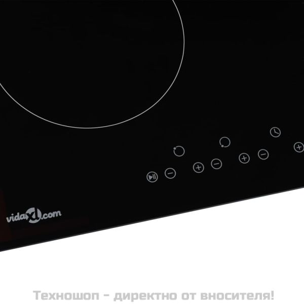 Керамичен плот с 4 котлона, сензорен контрол, 6000 W