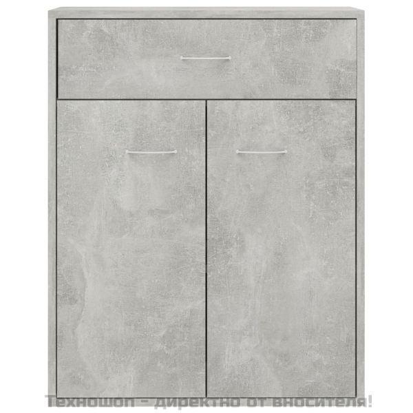 Бюфет, бетонно сив, 60x30x75 см, инженерно дърво