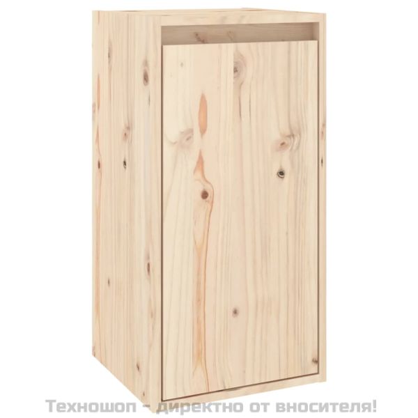 Стенни шкафове, 2 бр, 30x30x60 см, бор масив