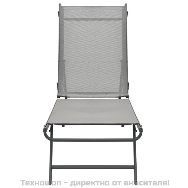 Шезлонги, 2 бр, textilene и стомана