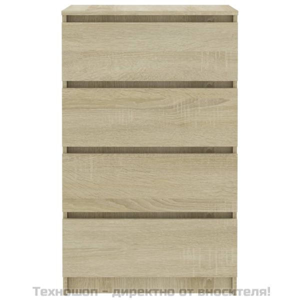 Сайдборд, сонома дъб, 60x35x98,5 см, инженерно дърво