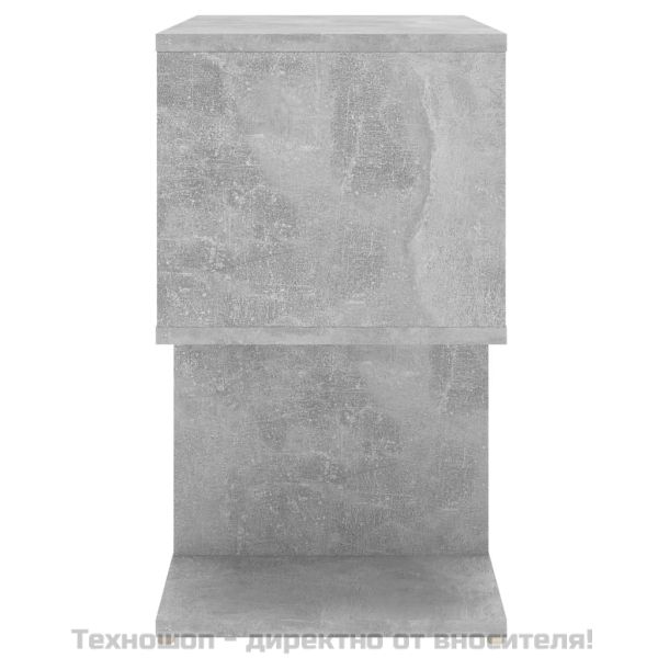 Нощни шкафчета 2 бр бетонно сиви 50x30x51,5 см инженерно дърво