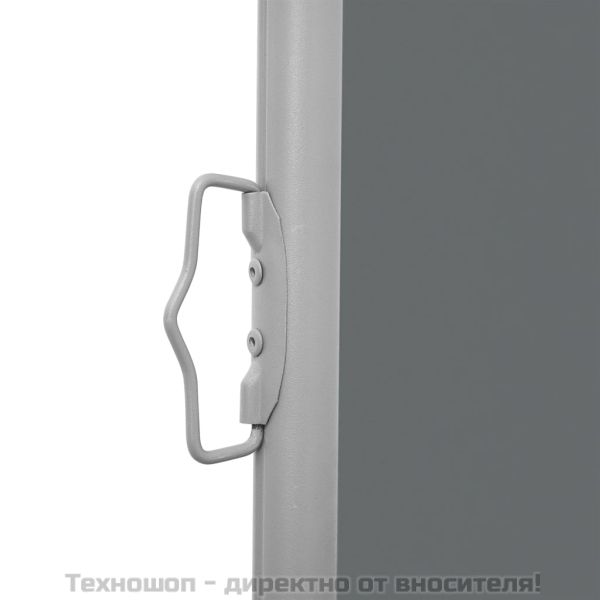 Прибираща се странична тента, антрацит, 100x600 см