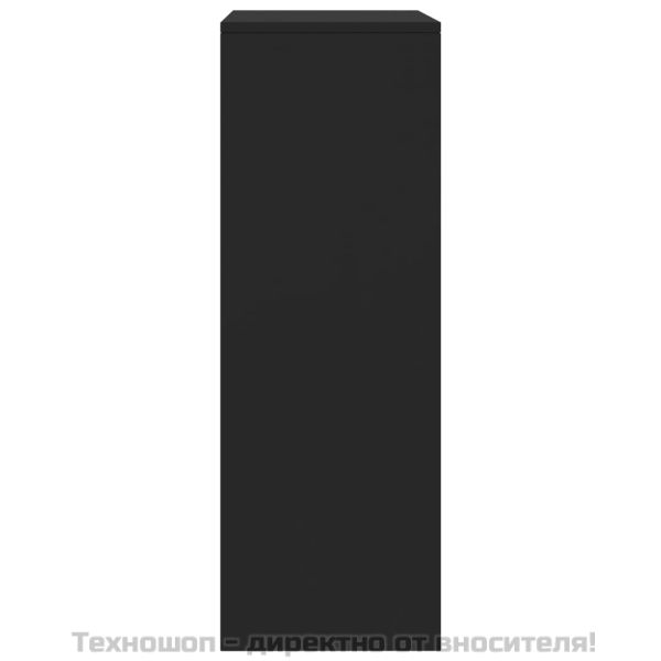 Бюфет с 6 чекмеджета, черен, 50x34x96 см, ПДЧ